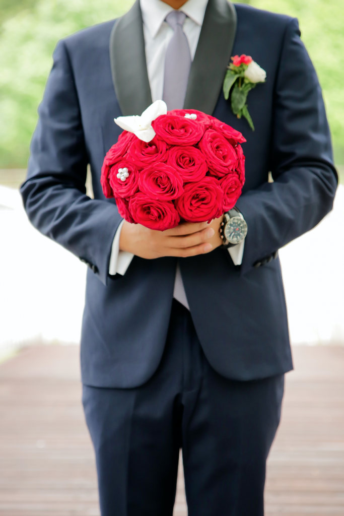 Bouquet roses rouge