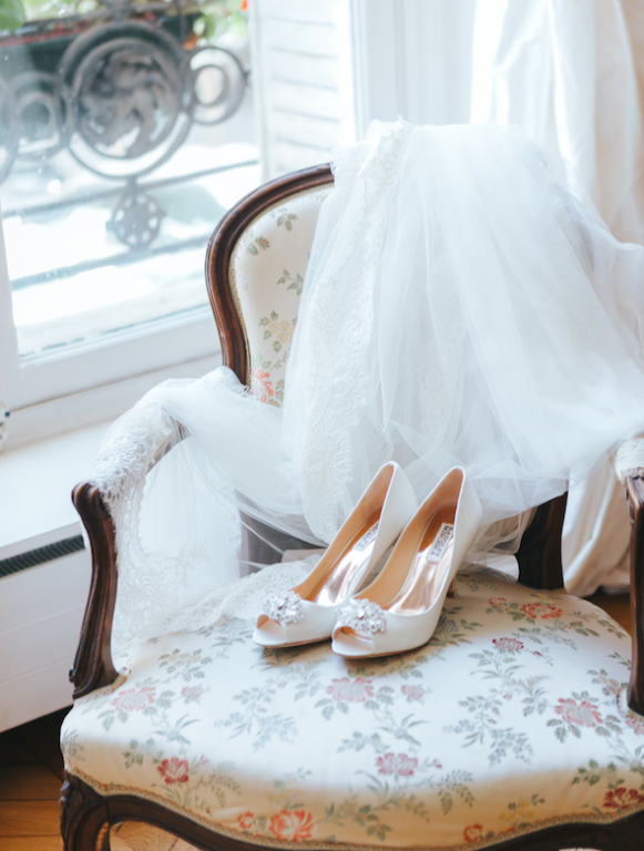 Chaussures de la mariée 