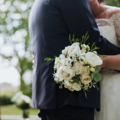 Moment intime des mariés 