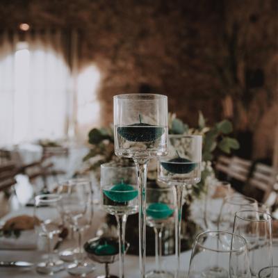 Décoration de table bougies flottantes