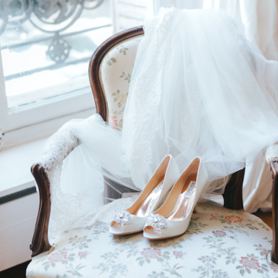 Chaussures de la mariée 