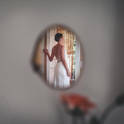 Dos nu de la mariée robe Rime Arodaky