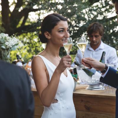 Coupe de champagne au vin d'honneur 