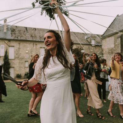 Bouquet de mariée à rubans