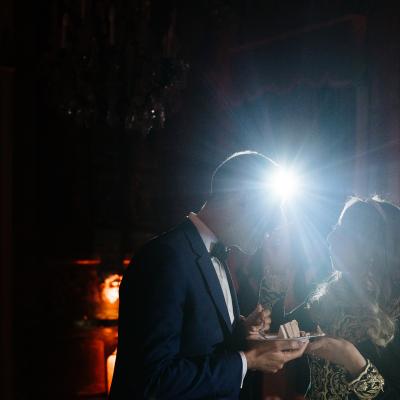 Dégustation de la pièce montée