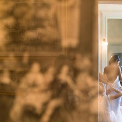 Préparatifs robe de mariée