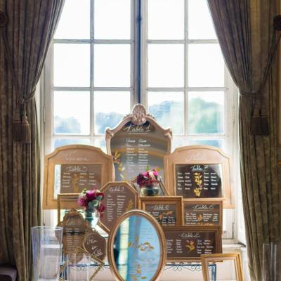 Plan de table miroir