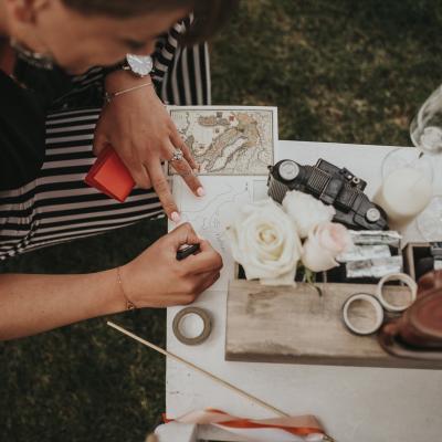 Rédaction des voeux de mariage sur carte postale 
