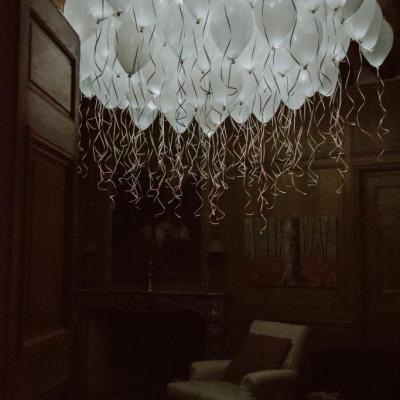 Lâcher de ballons lumineux